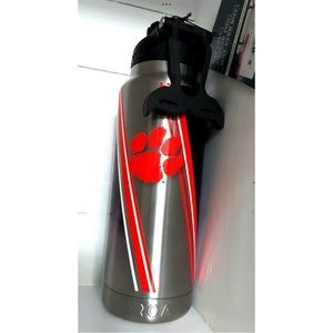 Clemson Tigers Orca Hydra 34 oz Stainless Steel Water Bottle Purple Orange